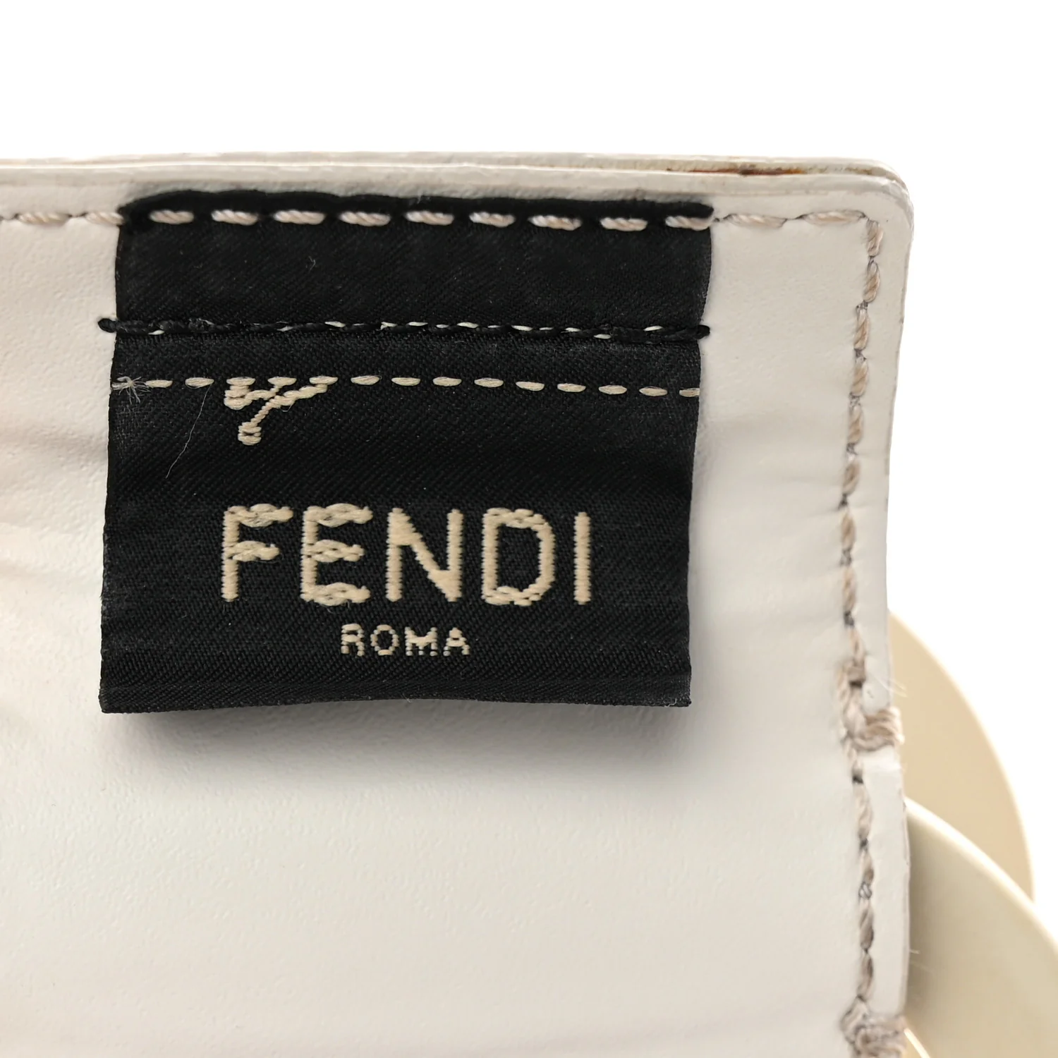 Recycled Plastic Vitello Liberty Matte Small Fendi Basket White Ice