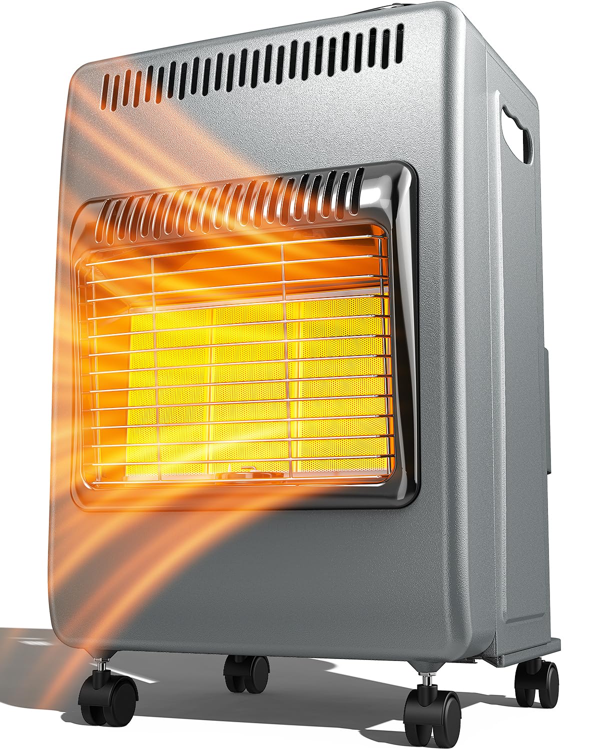 PAULINN Propane Heater Indoor Outdoor Patio Heaters 6000 to 18000 BTU 3 Modes for Patio, Garage, Camping, Shop, Black, Gray