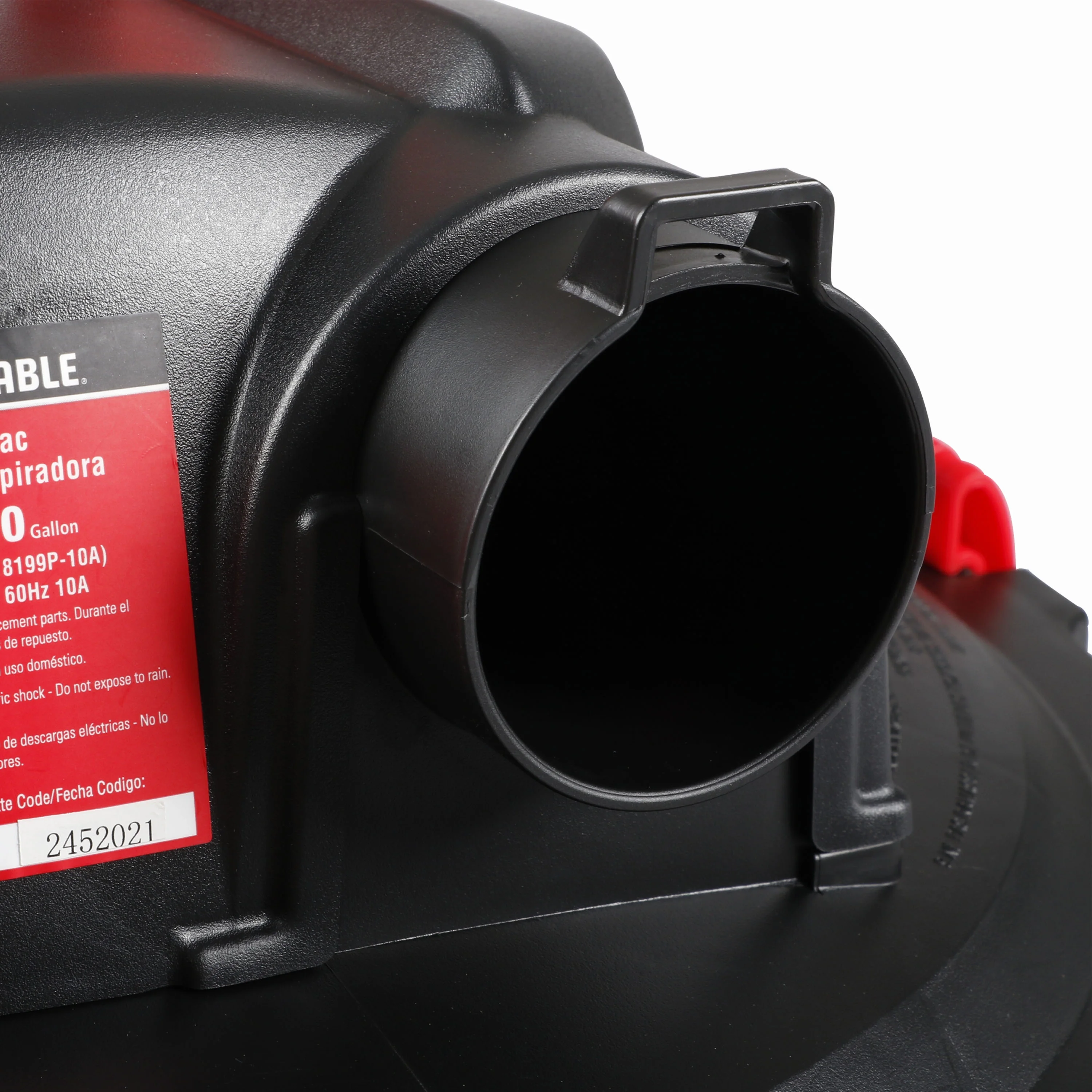 10 Gallon 5HP Portable Poly Wet/Dry Vacuum PCX18604P 10A Image 4