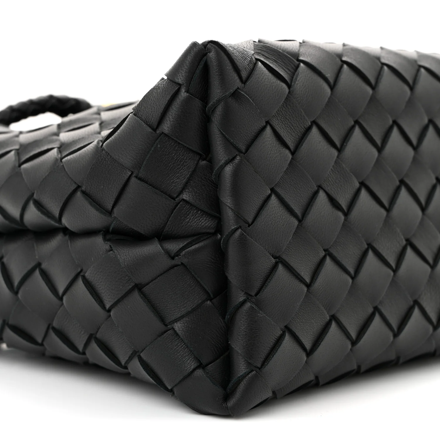 Nappa Intrecciato Small Andiamo Shoulder Bag Black