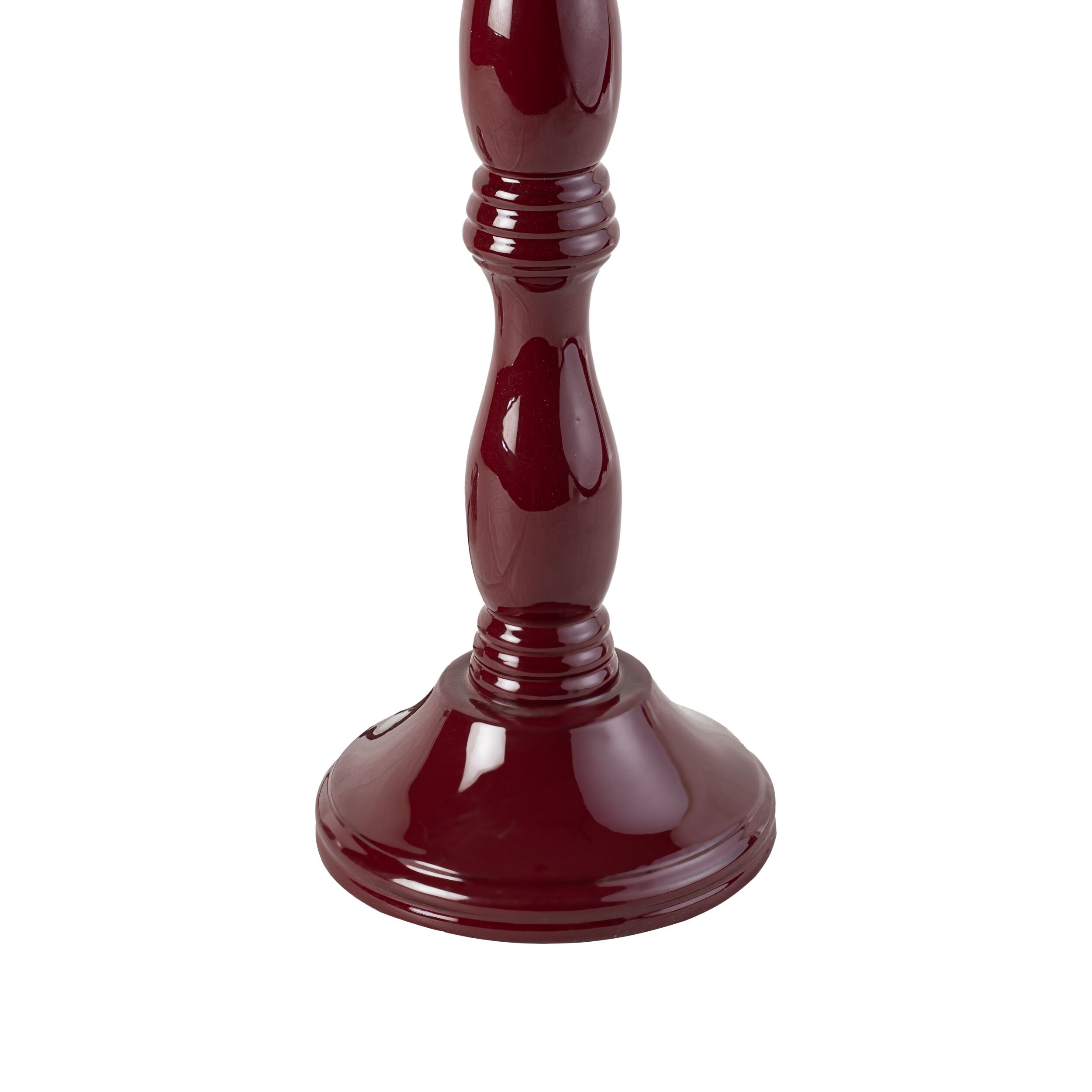 Beadline Wooden Table Lamp Carriage Red Base Only 12cmx28cm