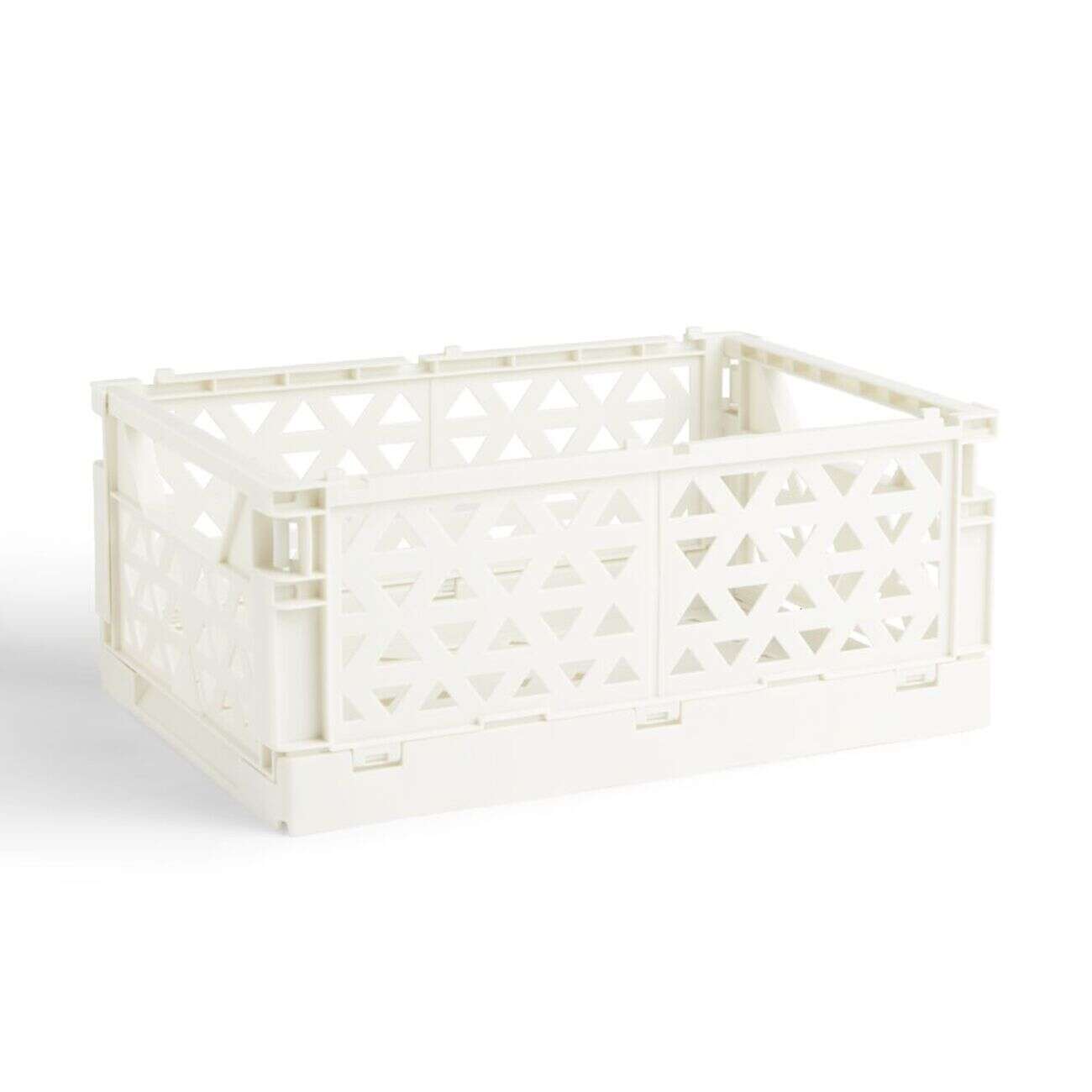 Caisse pliable beige pastel 9,1L- 33x23xH14cm