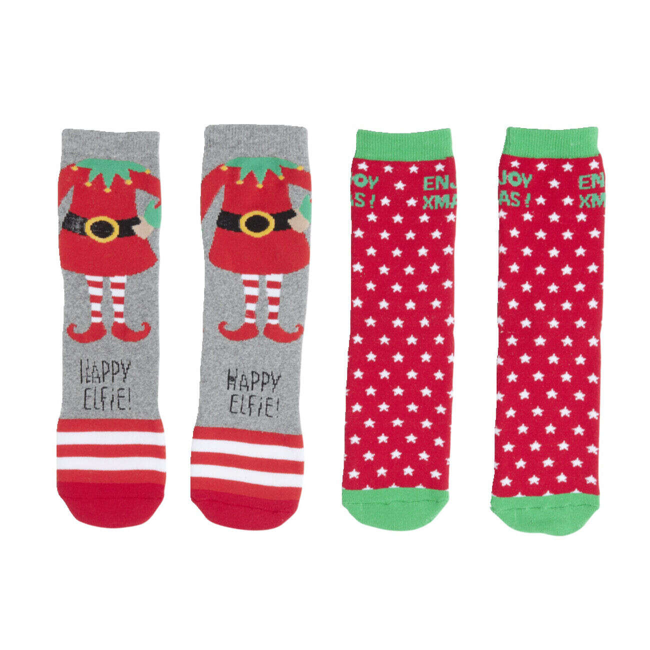 Lot de 2 paires de chaussettes de Noël 36/41