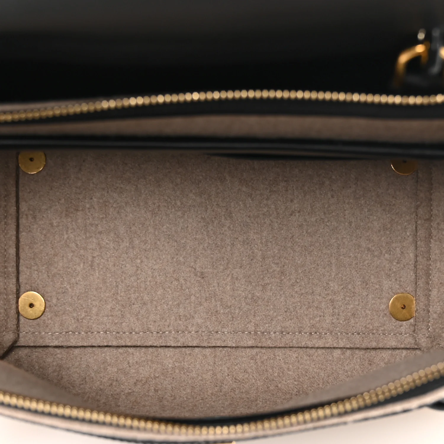 Felt Smooth Calfskin Mini Belt Bag Beige