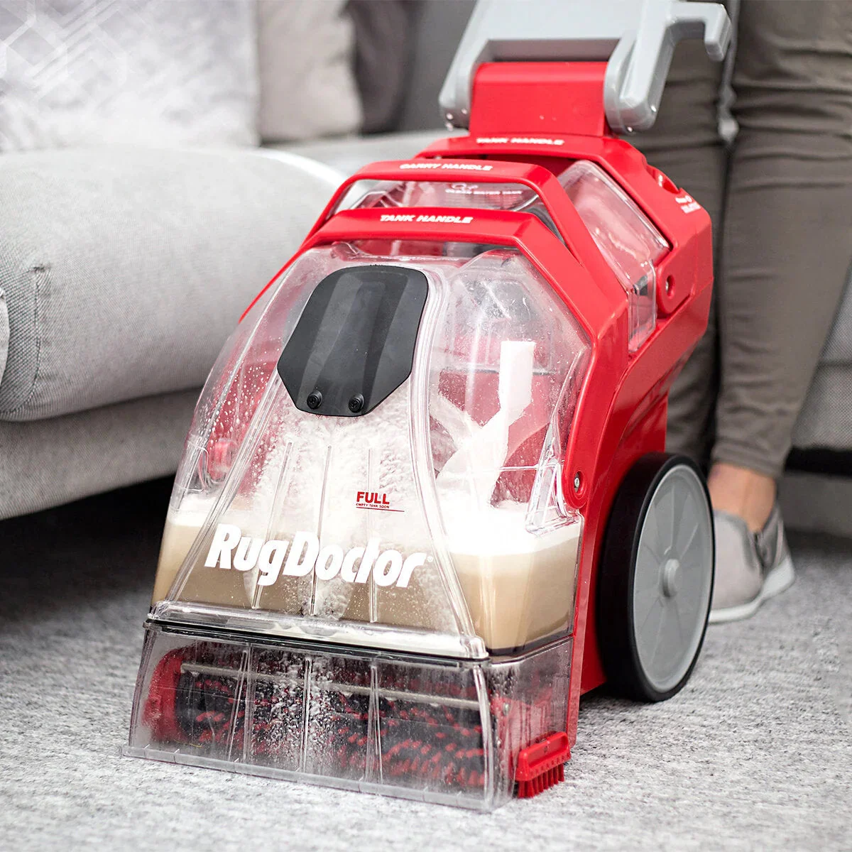 Deep Carpet Cleaner with 2 X 1L Carpet Detergent