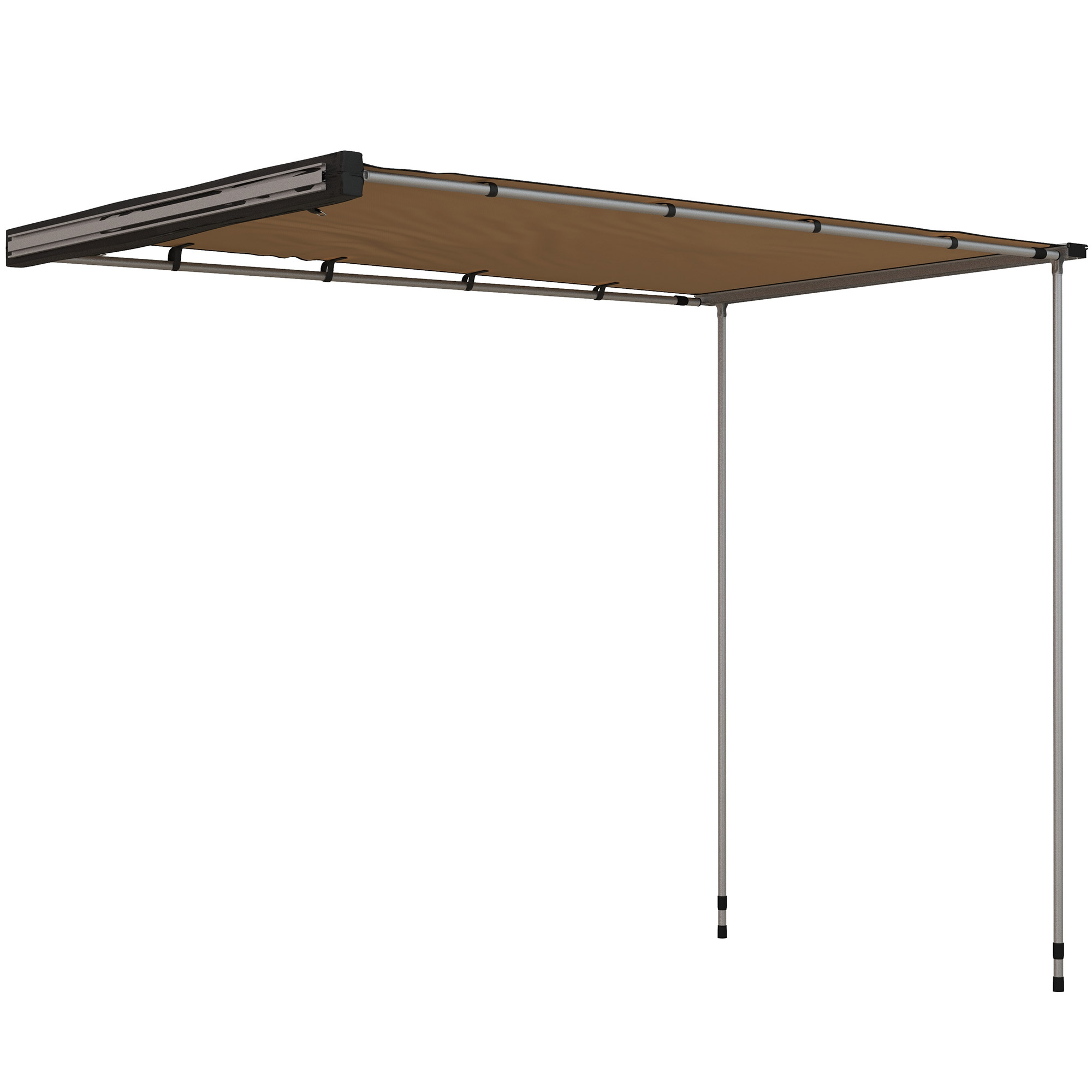 Outsunny Auto Tent Autodaktent Daktent, weerbestendig, 160 x 250 x 125-225 cm, Khaki