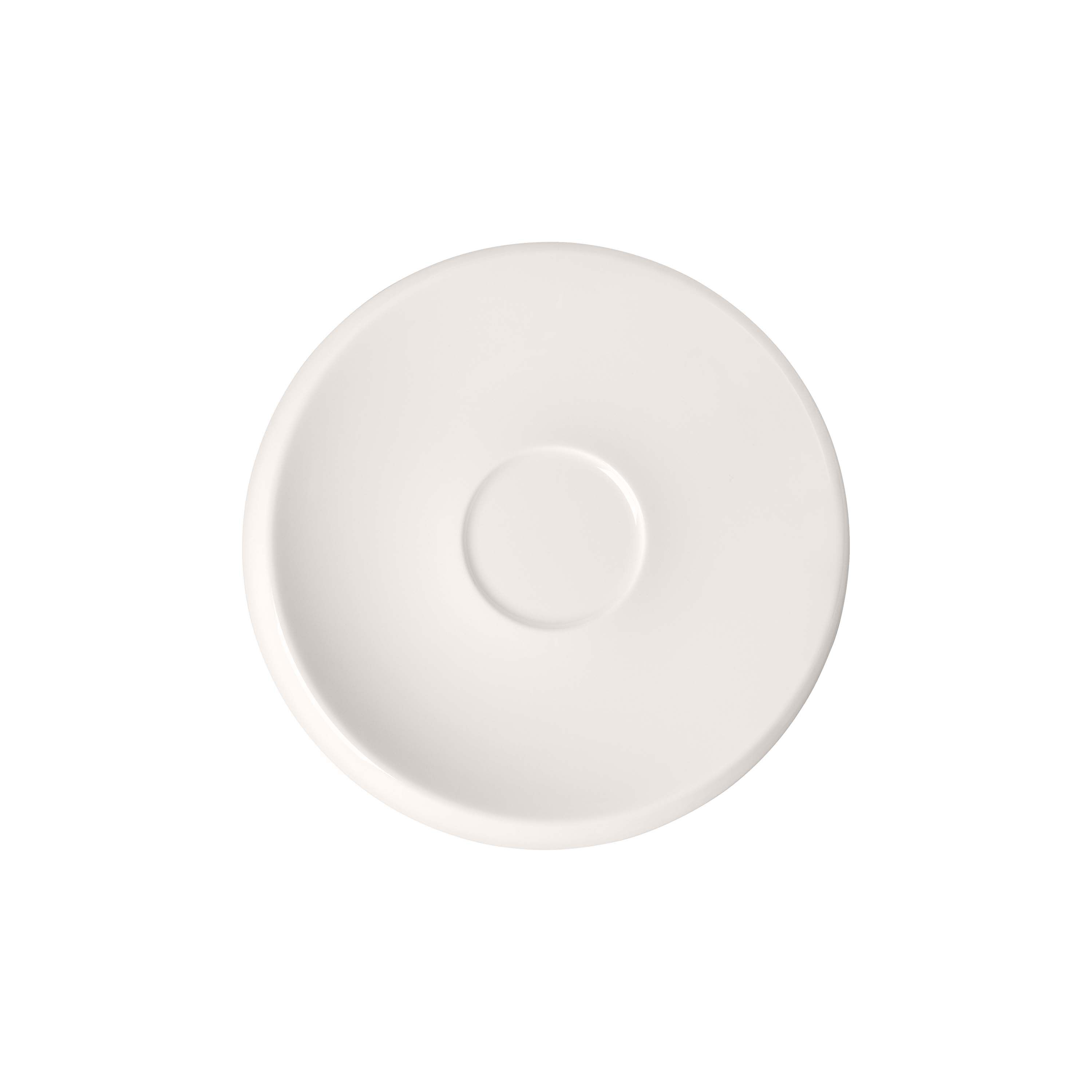 NewMoon Coffee cup saucer - White, 6.7'', Premium Porcelain