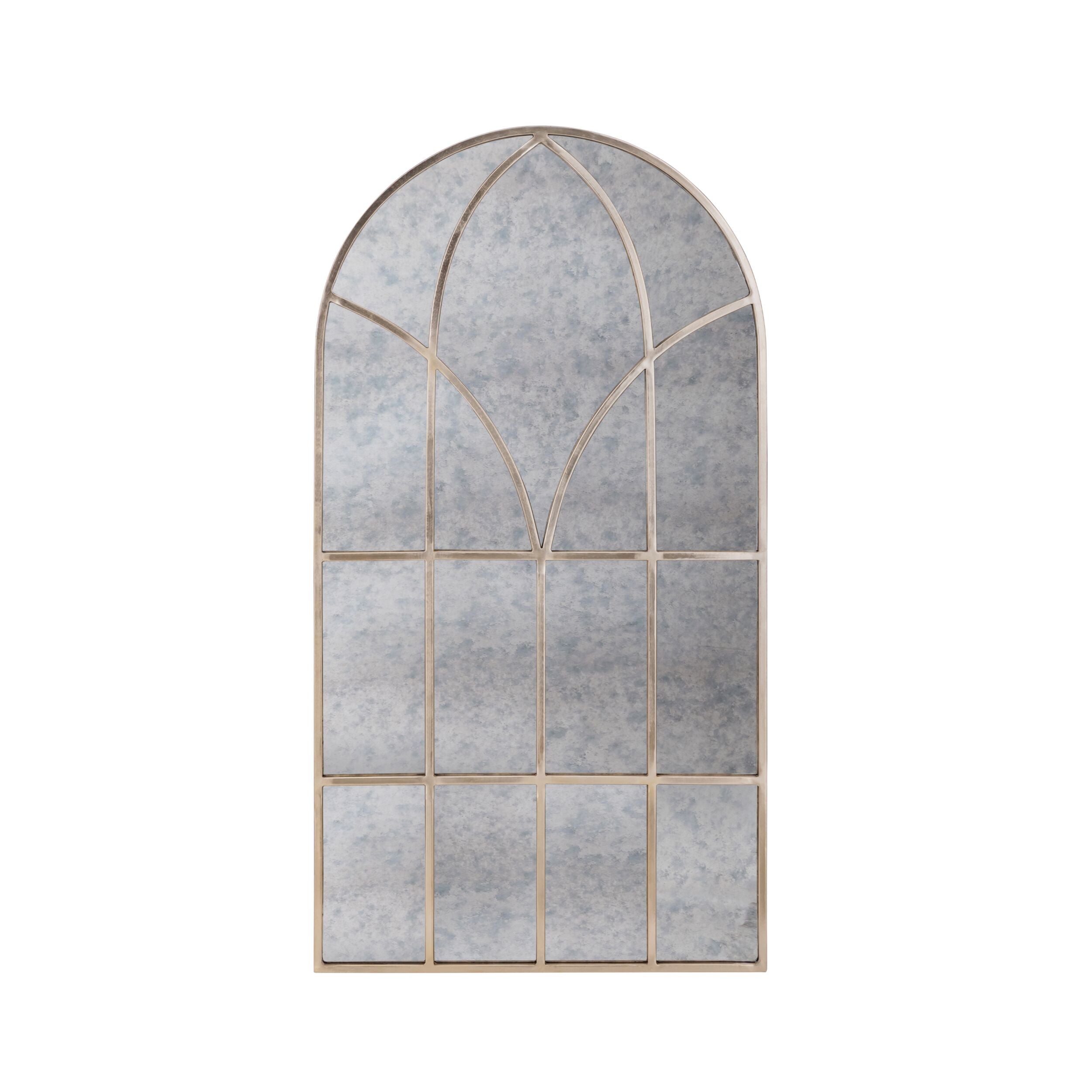 Evangeline Grid Mirror Rose Gold