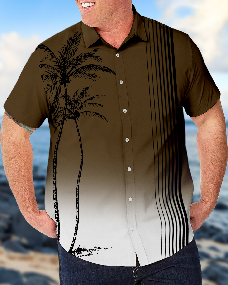 Chemise hawaïenne décontractée à manches courtes pour homme, grandes tailles, modèle 005
