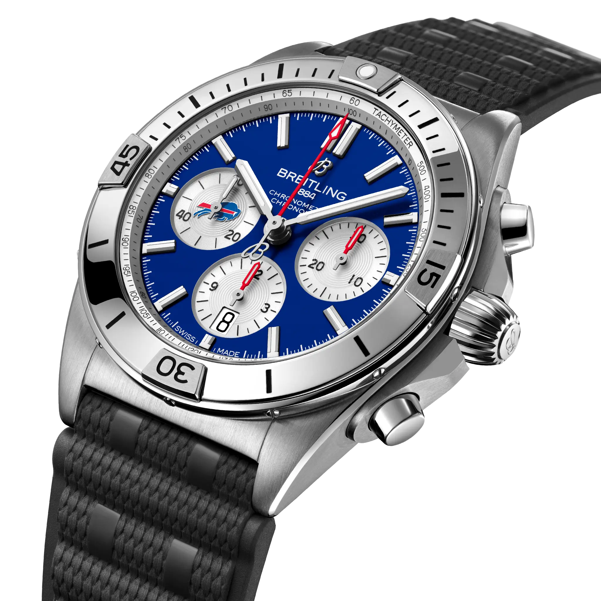 【Super Clone】Breitling Chronomat B01 42 NFL Buffalo Bills Edition AB01342B1C3S1