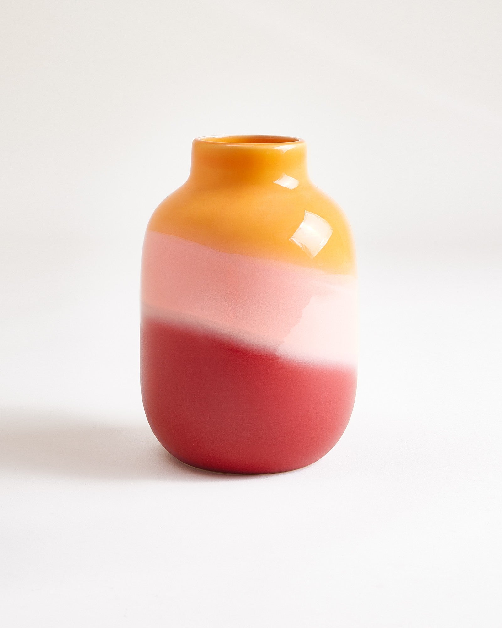 NUNO - VASE M ORANGE, PINK, RED