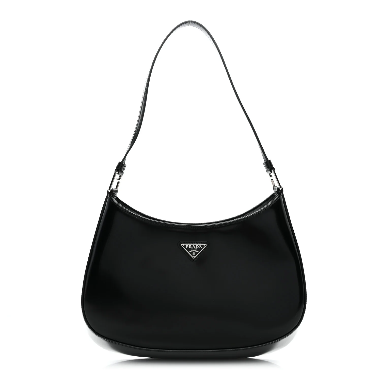 Spazzolato Cleo Shoulder Bag Black