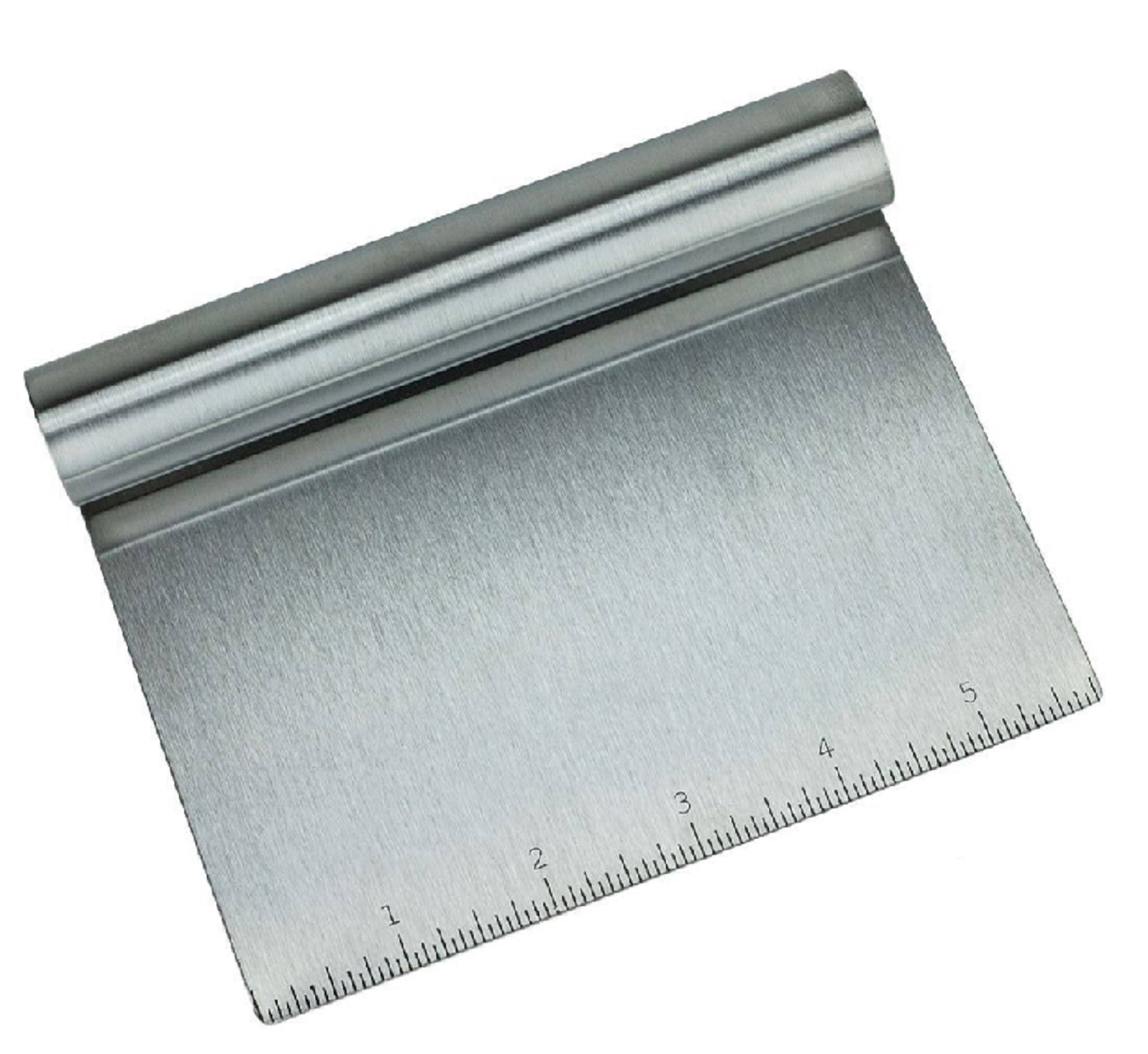 Stainless Steel Food Scraper and Chopper Large Griddle Spatula Kitchen Tool Gadget