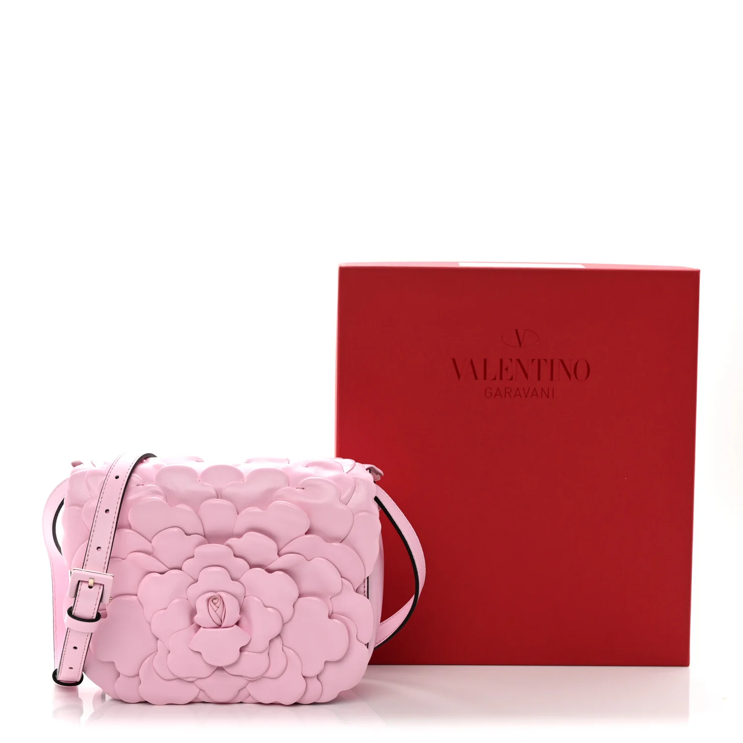 Nappa Atelier 03 Rose Edition Small Flap Crossbody Bag Pink Borealis