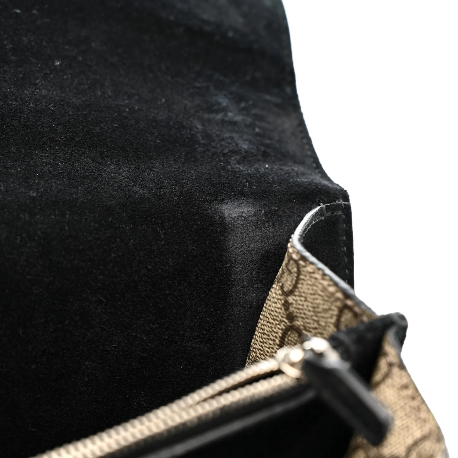 GG Supreme Monogram Medium Dionysus Shoulder Bag Black