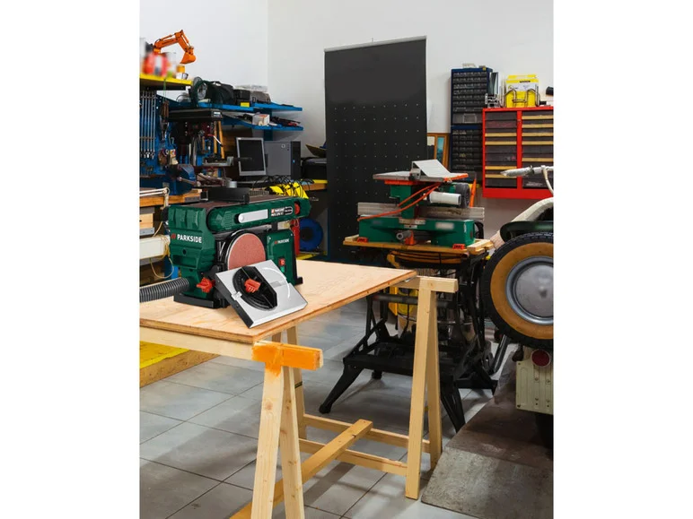 PARKSIDE Band- und Tellerschleifer PBTS 370 B2, 370 W