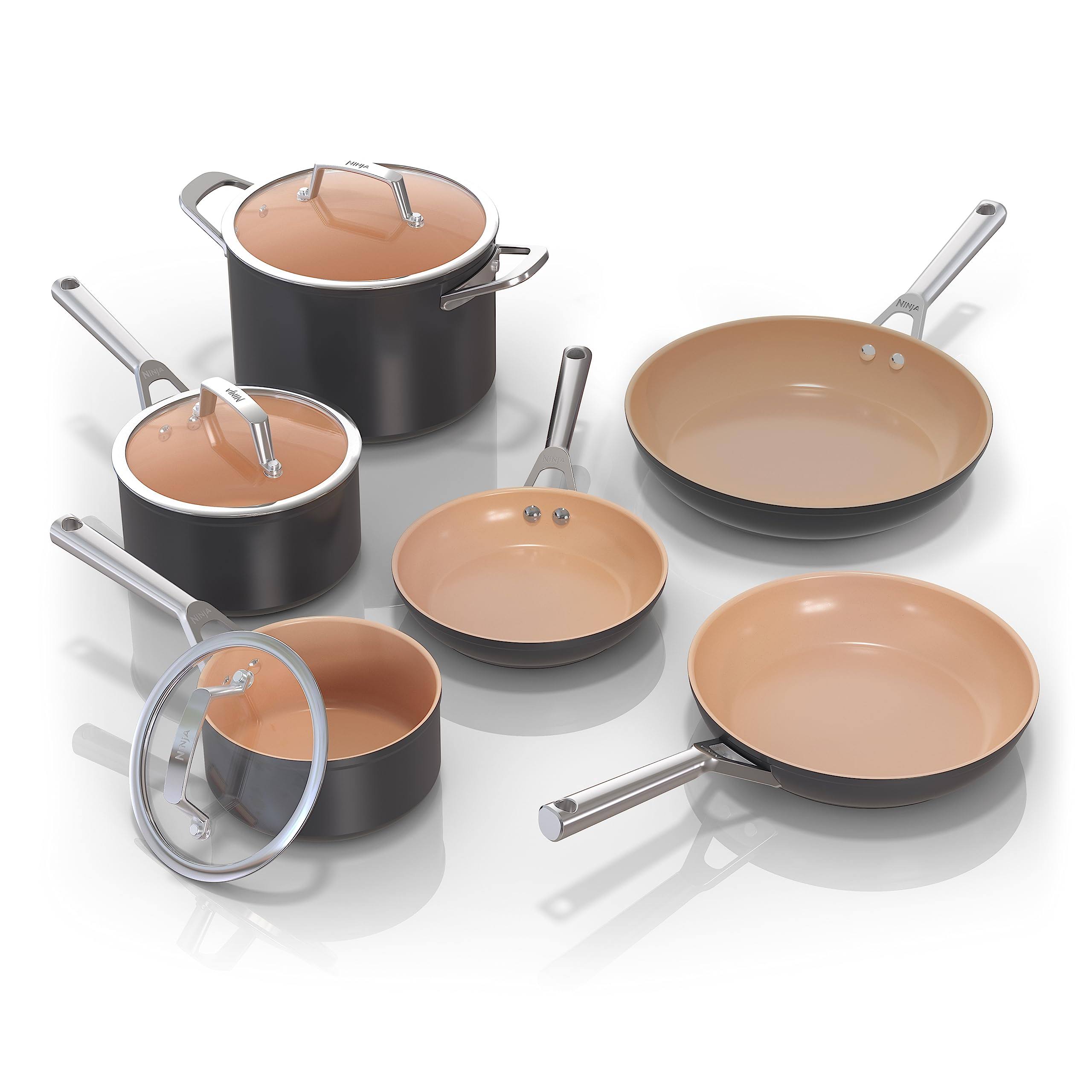 Ninja Extended Life Premium Ceramic 9-Piece Cookware Set