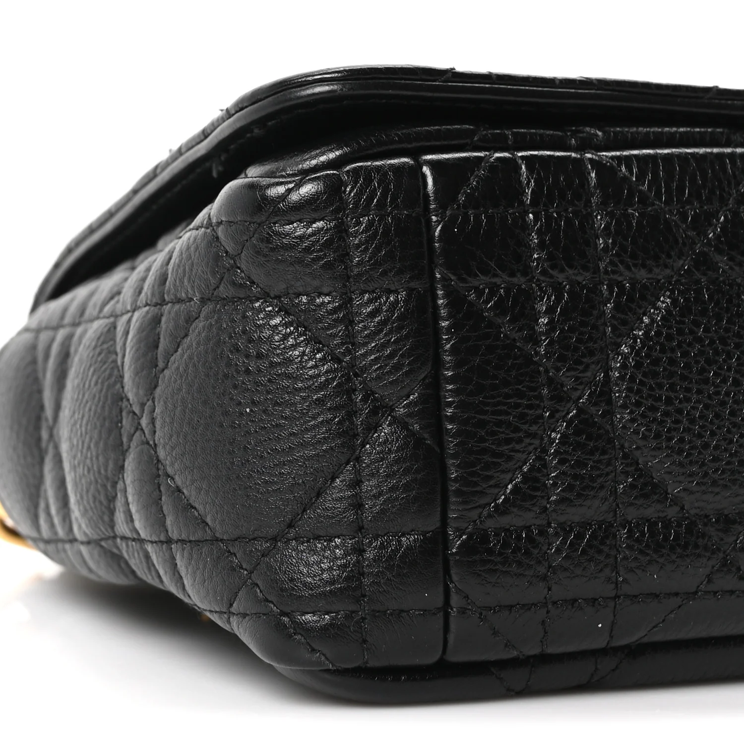 Calfskin Cannage Small Caro Bag Black