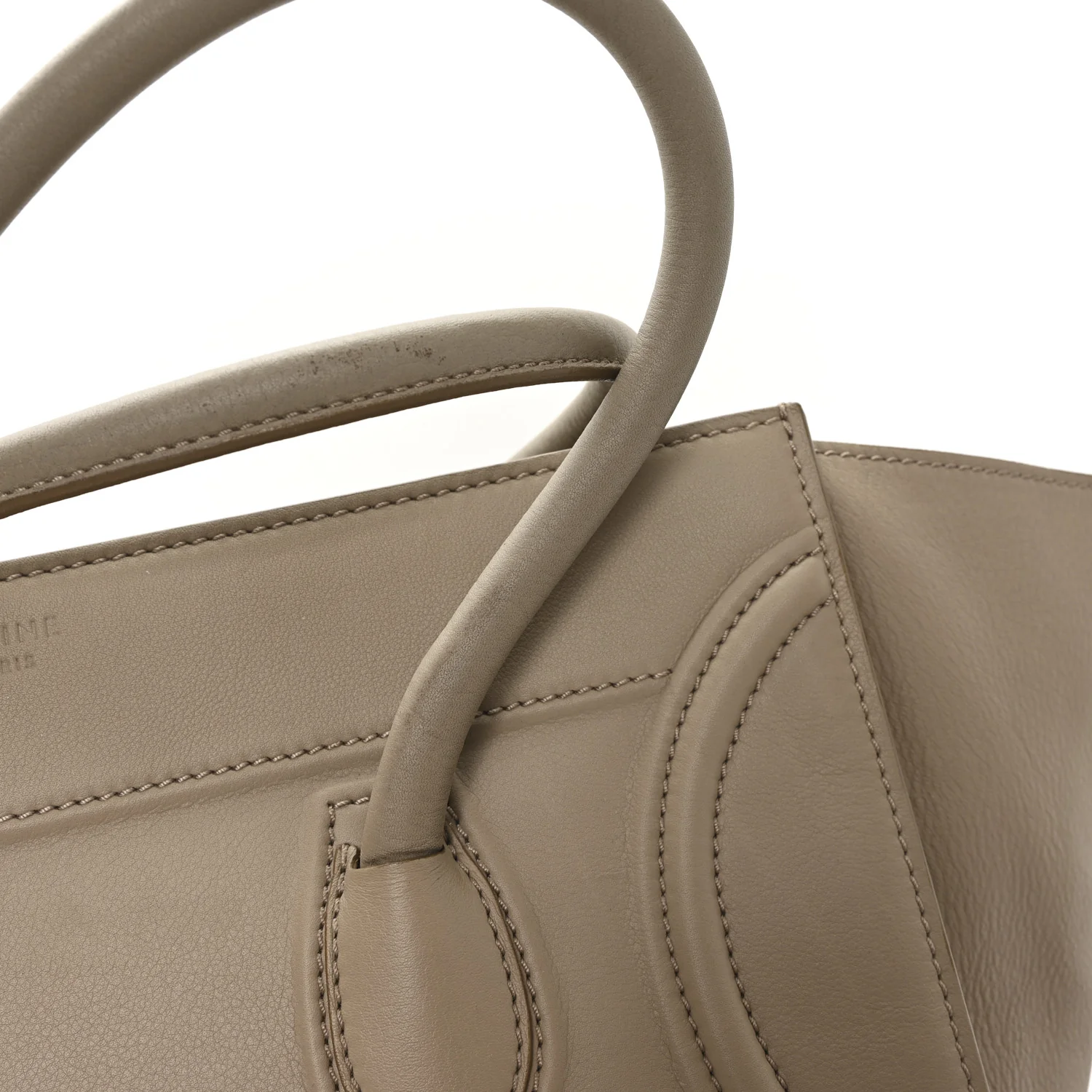 Supple Calfskin Large Phantom Luggage Dune