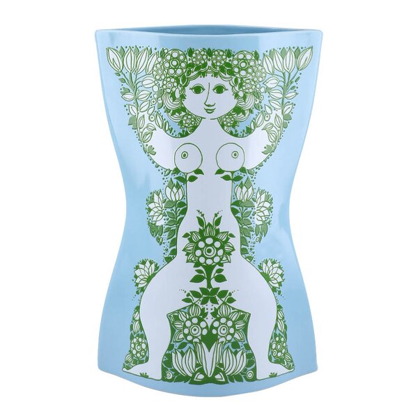 Nina vase 28,5 cm lys blå/grønn