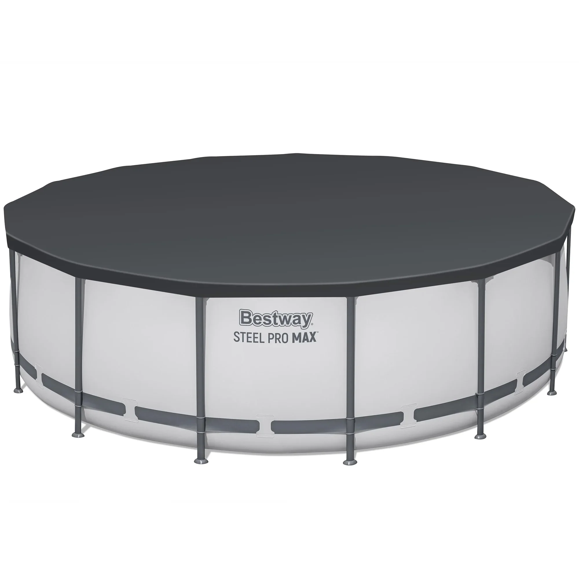 Bestway: Steel Pro MAX 15' X 48 Above Ground Pool Set - 4231 Gallon, Outdoor Family Pool, Corrosion & Puncture Resistant, Includes Filter, Pump, Ladder & Cover