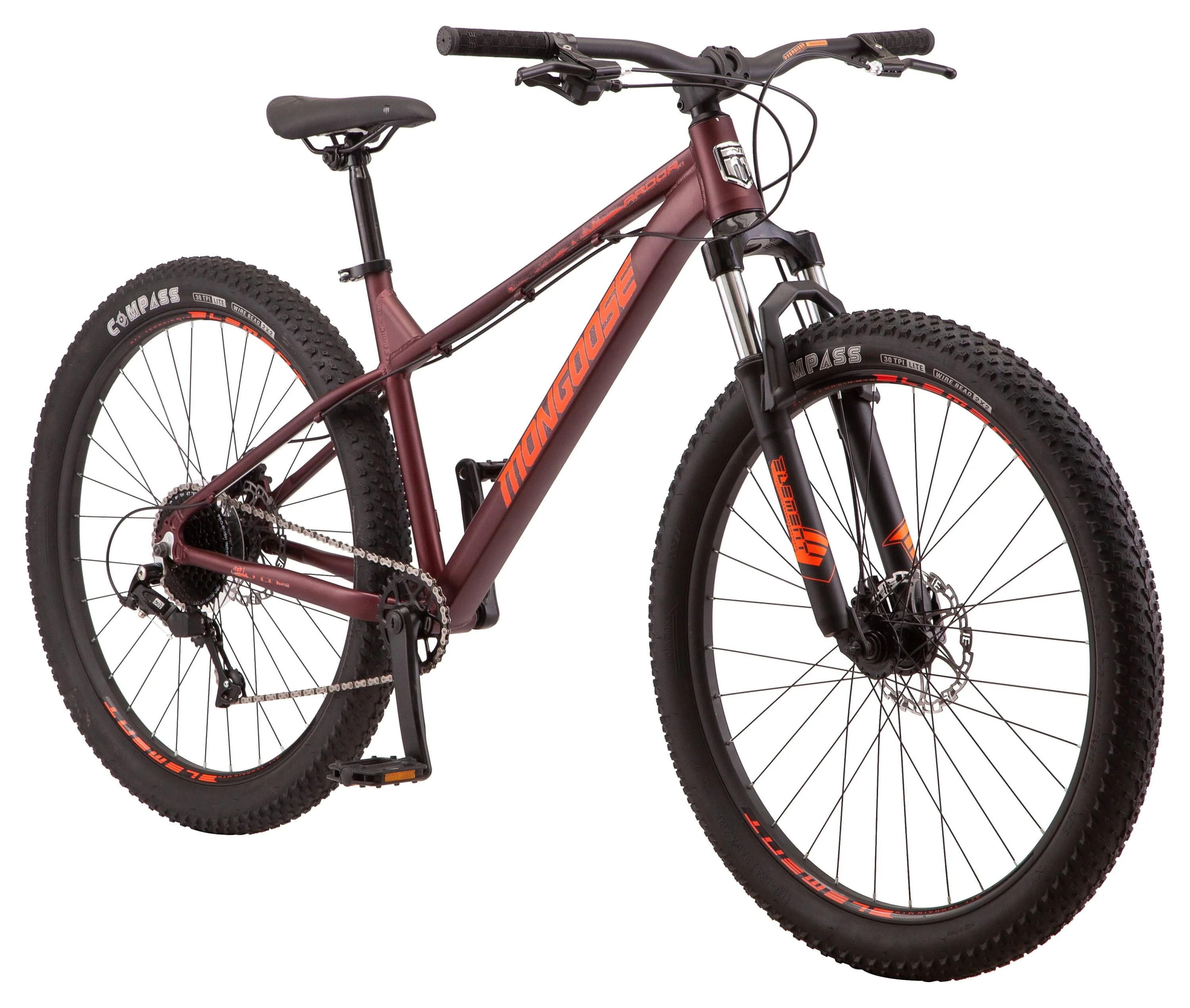 Mongoose 27.5" Ardor Mountain Bike, 7 Speeds, Maroon