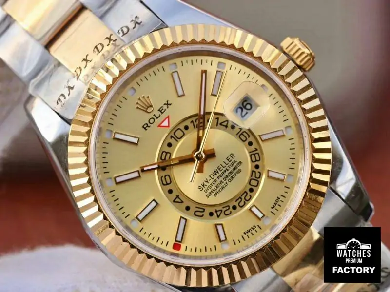 Rolex SKY-DWELLER 326938-72418 Gold Dial