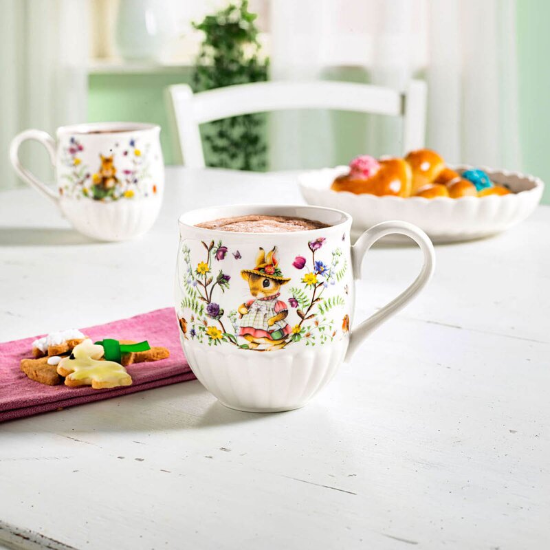 Spring Fantasy Family krus 33 cl grønn/hvit