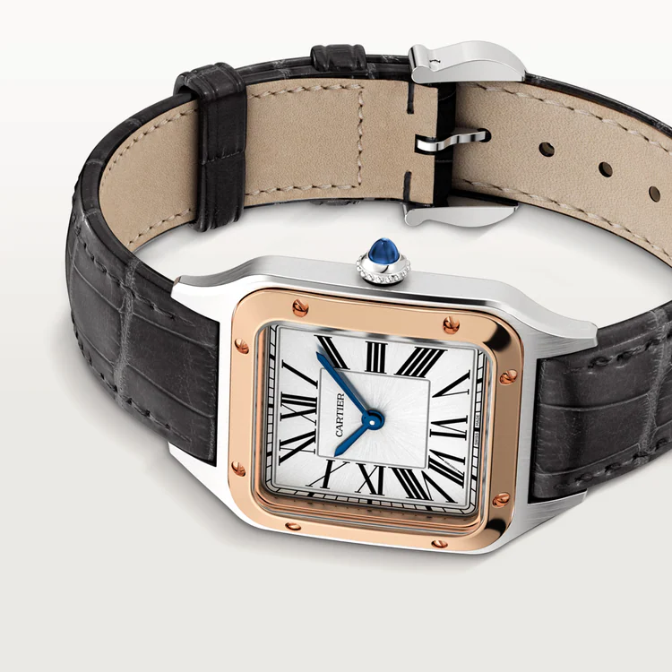 [Super Clone]SANTOS-DUMONT Rose Gold MIx 43.5mm