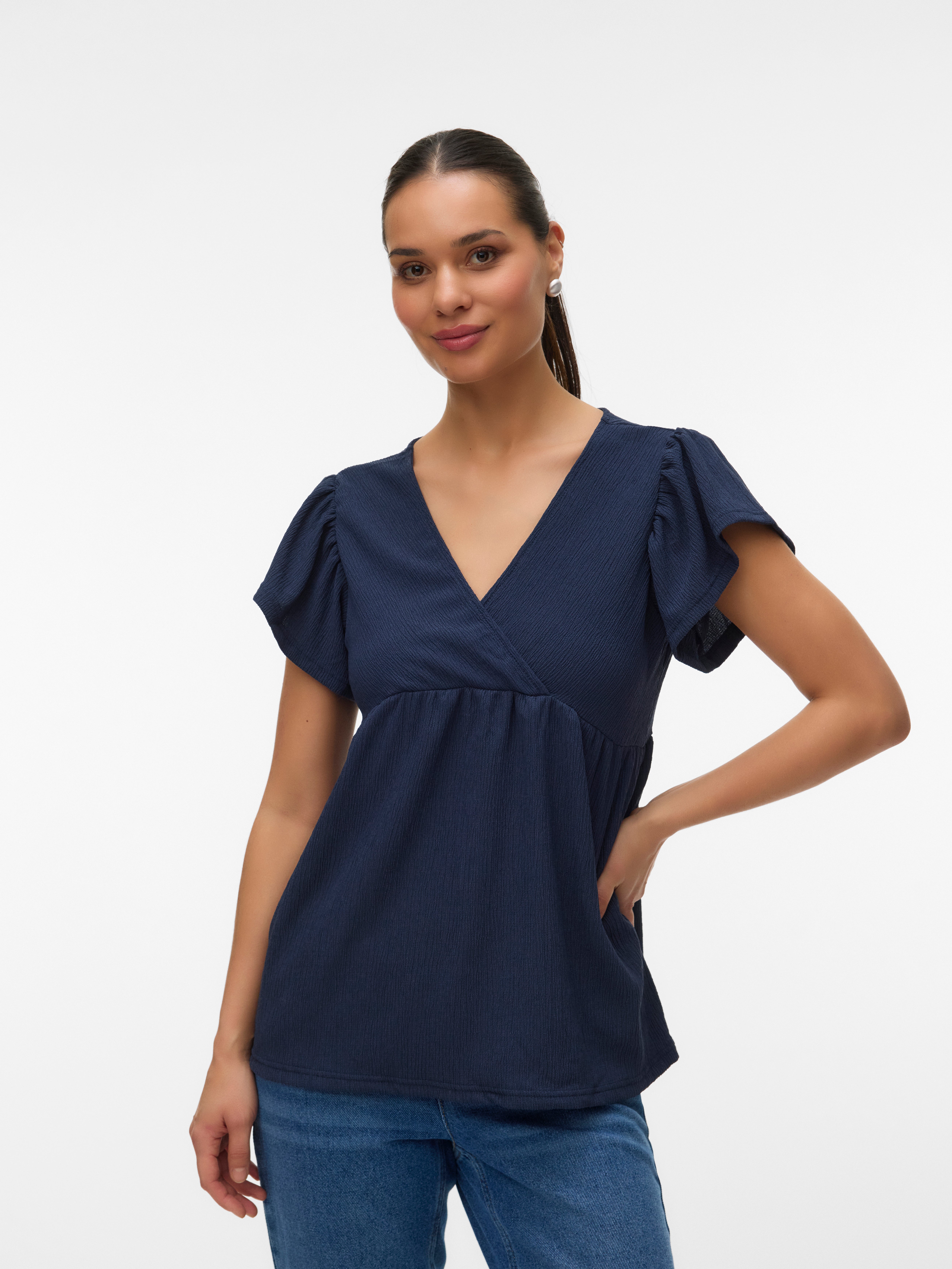 VERO MODA® Regular Fit V-Neck Top