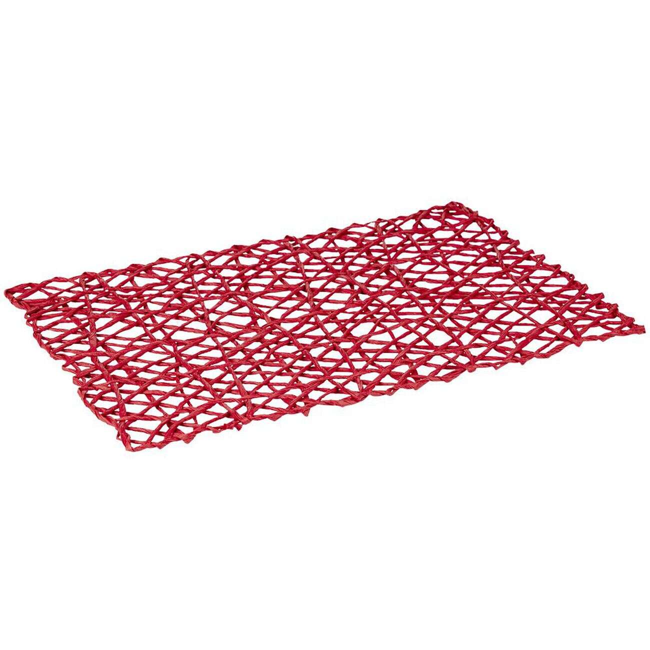 Set de table rectangulaire filaire rouge