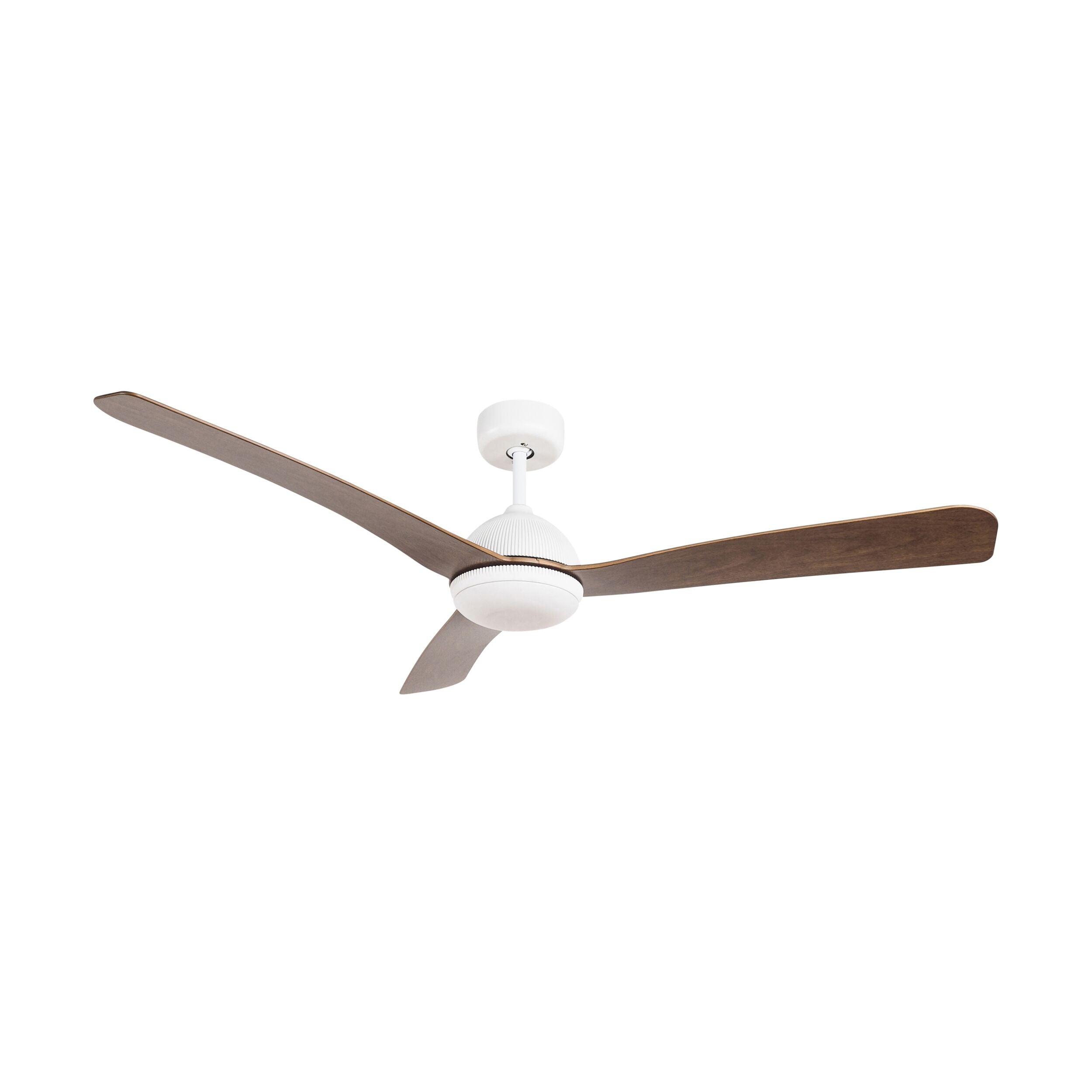 Moreton Indoor/Outdoor DC Fan with Remote - White & Hickory Finish 132