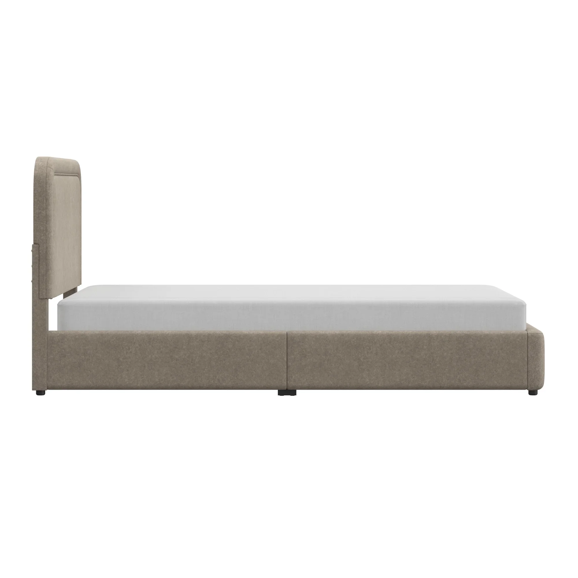 Better Homes & Gardens Juliet King Boucle Platform Bed, Ivory