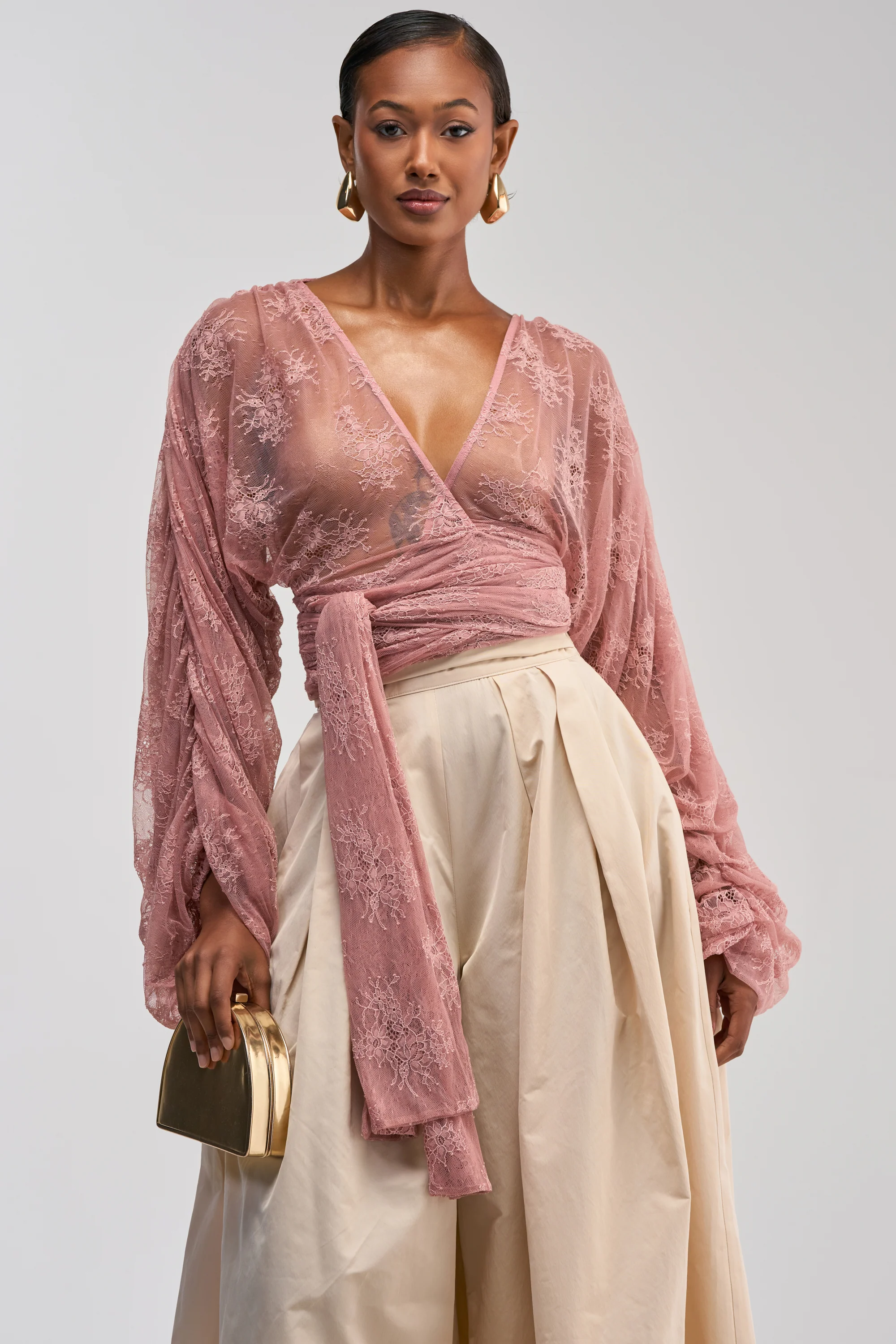 LOCKED IN LOVE LACE BLOUSE - Akira Store