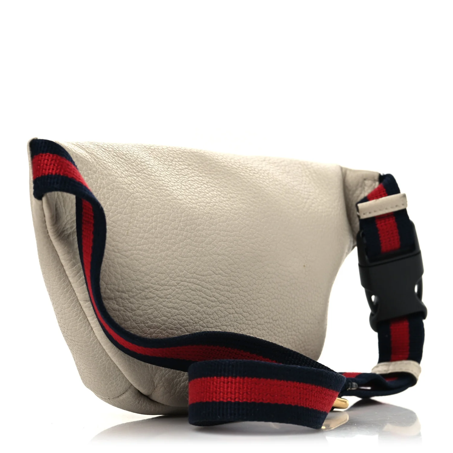 Grained Calfskin Small Logo Belt Bag White
