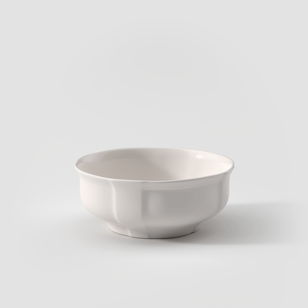 Manoir Serving Bowl - White, 44 oz, Premium Porcelain
