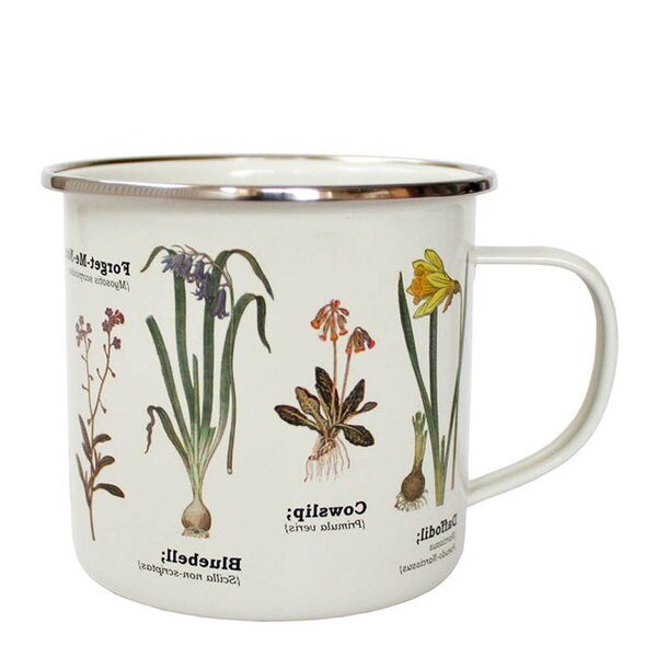 Emaljekopp 50 cl ville blomster