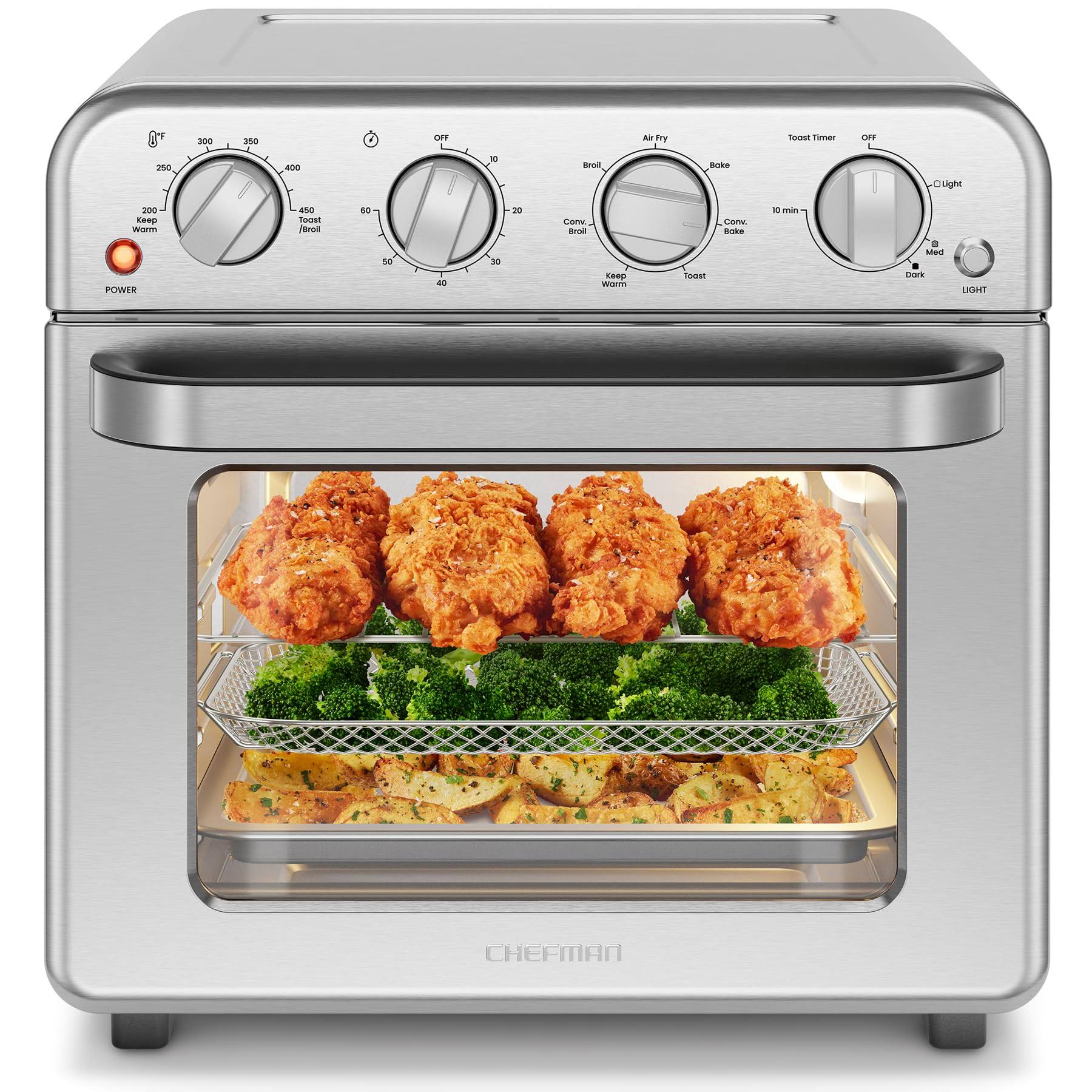 Chefman 18L Toaster Oven Air Fryer, New