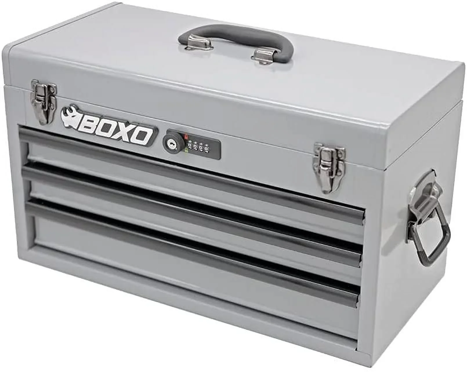 Completed Boxo USA Hand Carry 3-Drawer Heavy Duty Toolbox (White)