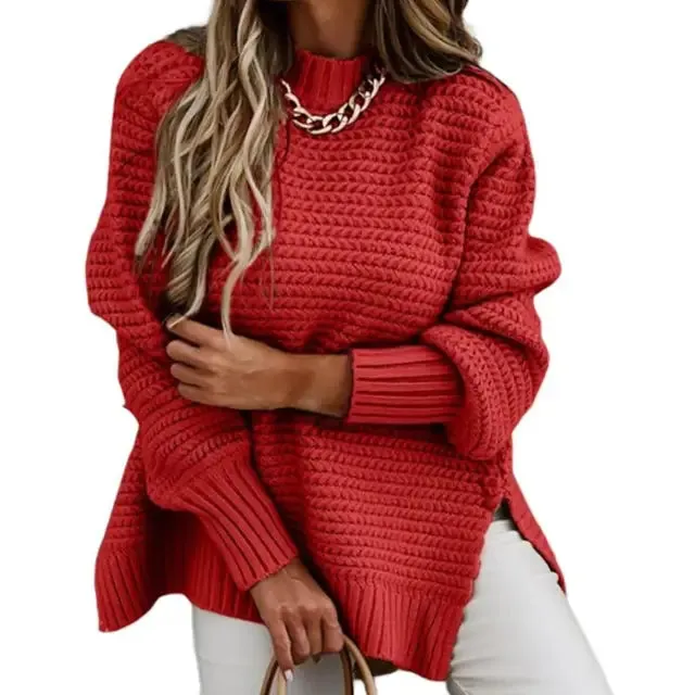Sophie Paris | Pull en tricot à col haut et douillet