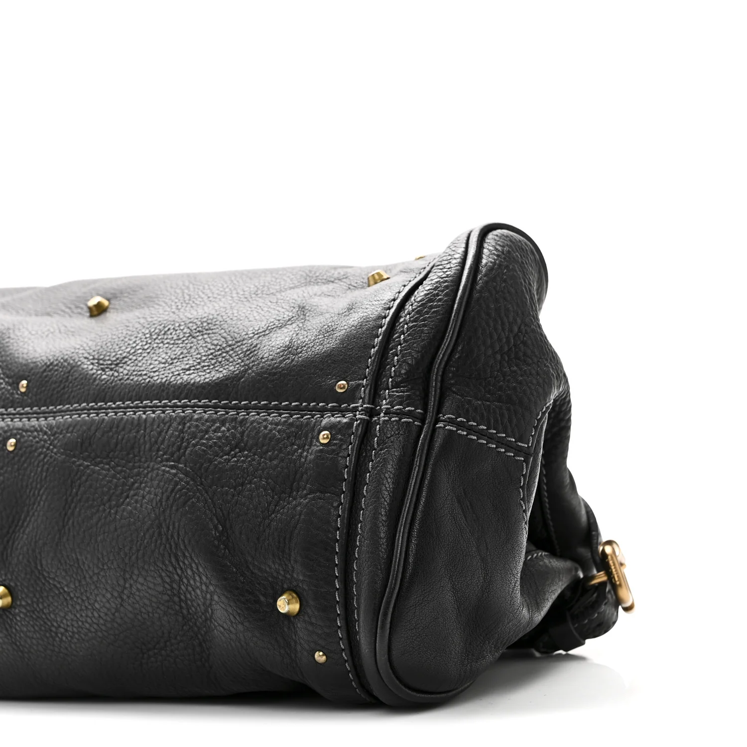 Calfskin Medium Paddington Satchel Black