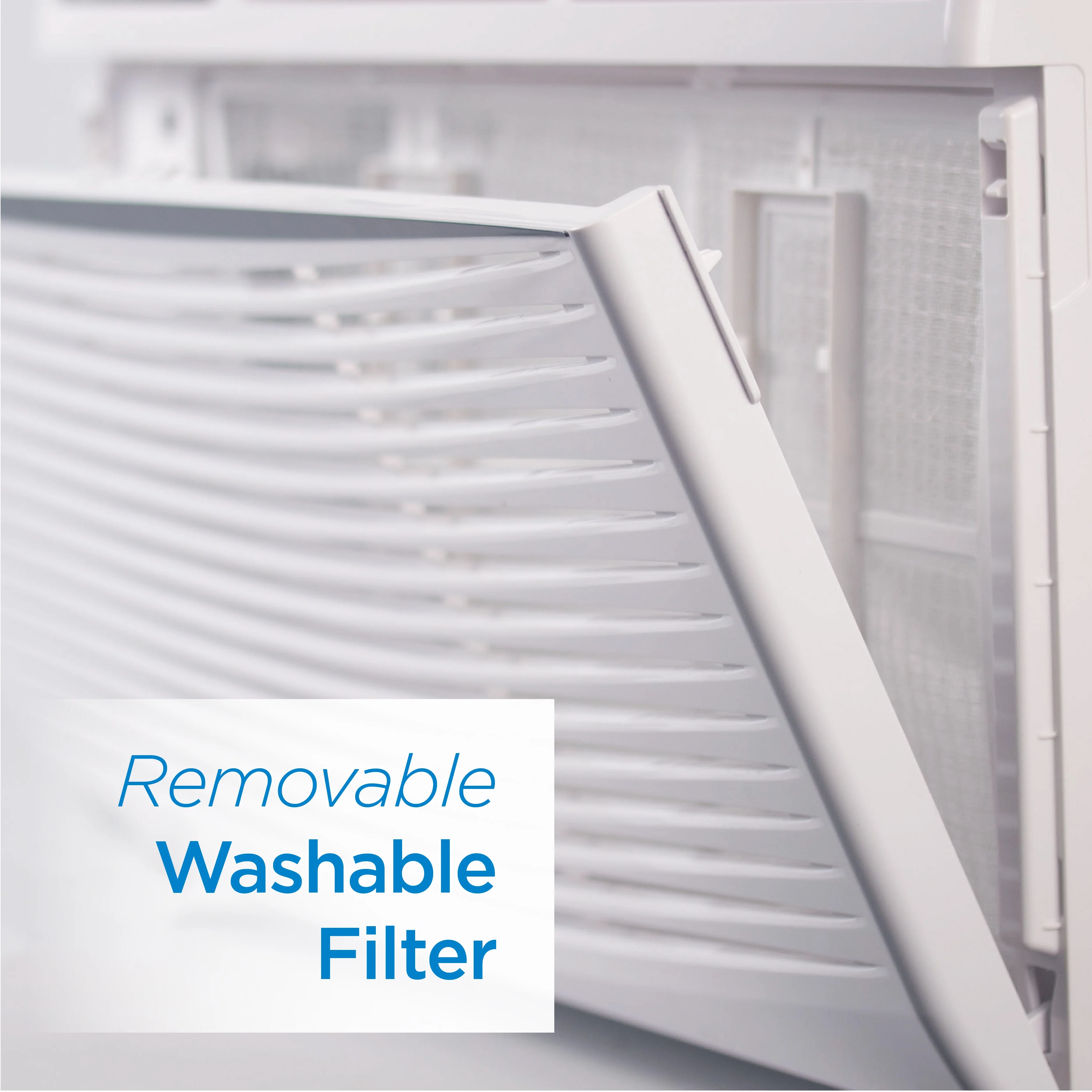 BLACK+DECKER BWAC05MWTB 5, 000 BTU Window Air Conditioner Unit, AC Cools up to 150 Square Feet, Energy Efficient, White