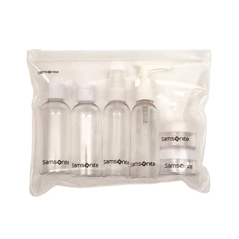 Clear 6pc Travel Bottle Set Toiletry & Cosmetic Kits | 2407-WOSVY - SAMSONITE OUTLET