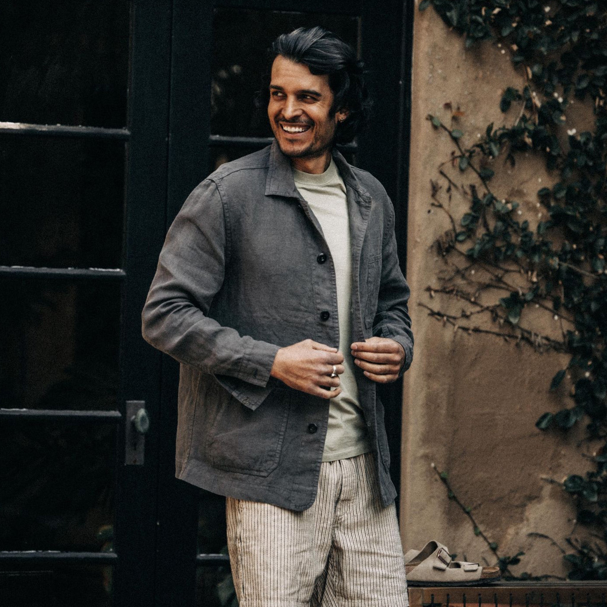 La veste Ojai en chanvre Granite