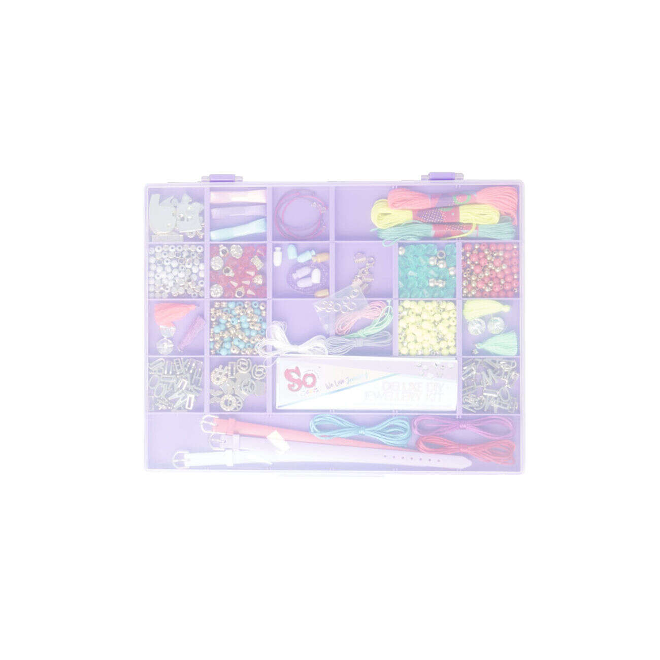 Kit création bijoux DIY boîte compartimentée 440 pièces