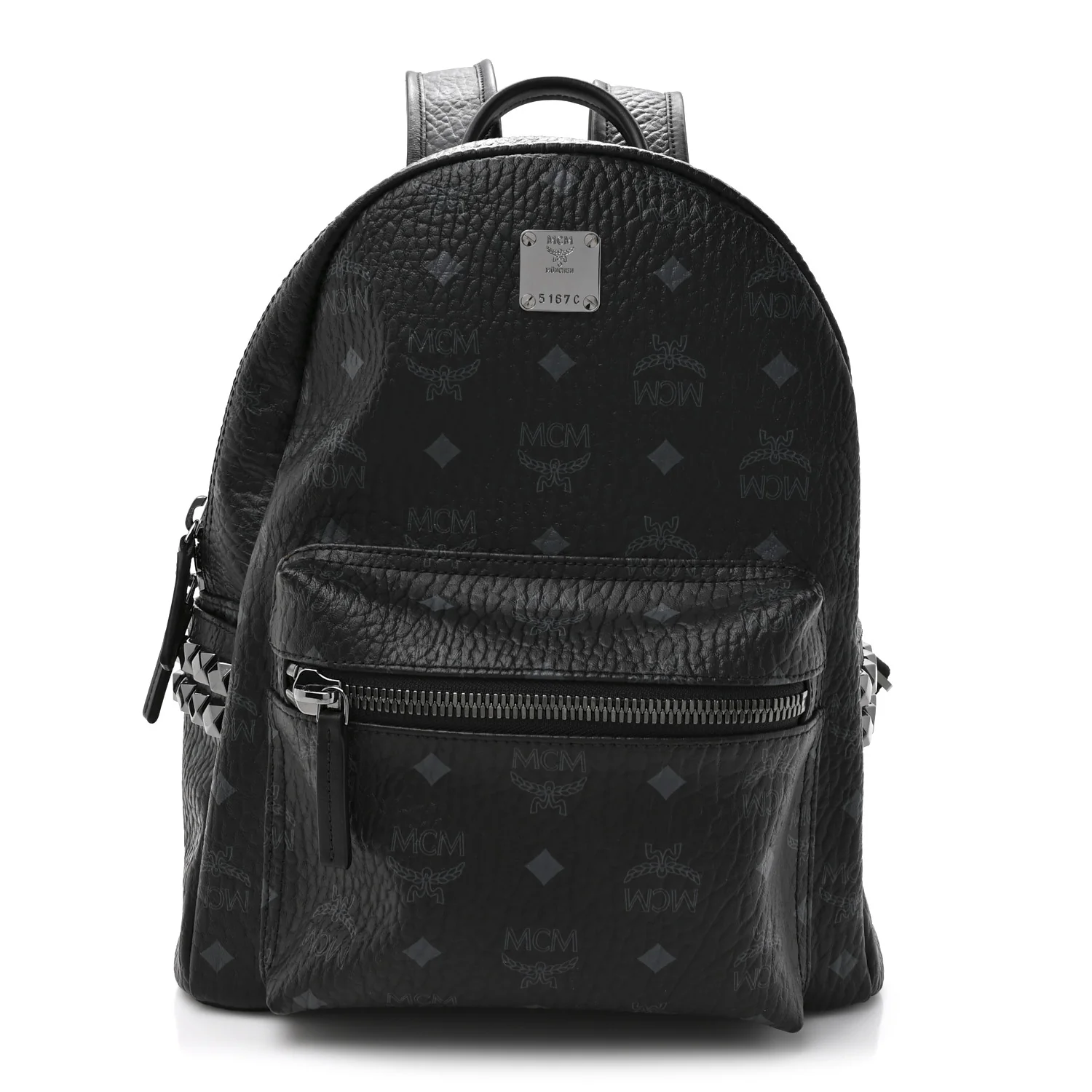 Visetos Medium Side Studs Stark Backpack Black