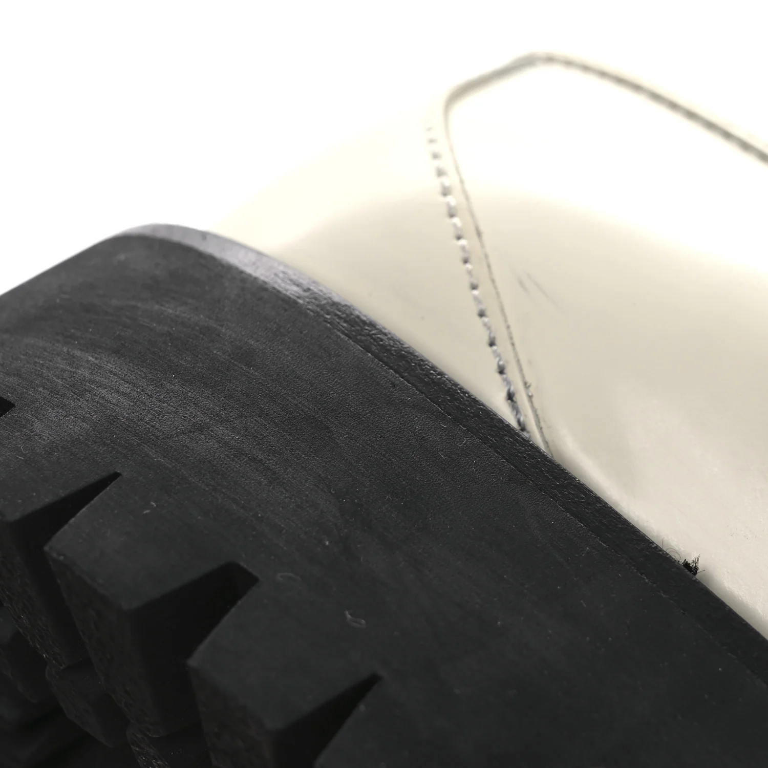Cordovan Lux Womens Jeanne Platform Lug Sole 30/45mm Loafers 39 Mystic White
