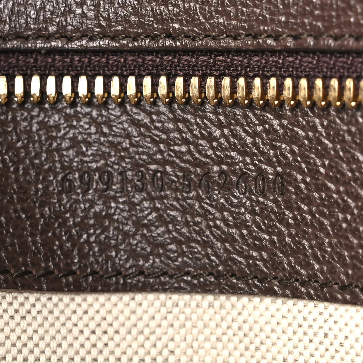 Monogram Jumbo GG Textured Dollar Calfskin Web Wristlet Messenger Bag Camel Ebony New Acero