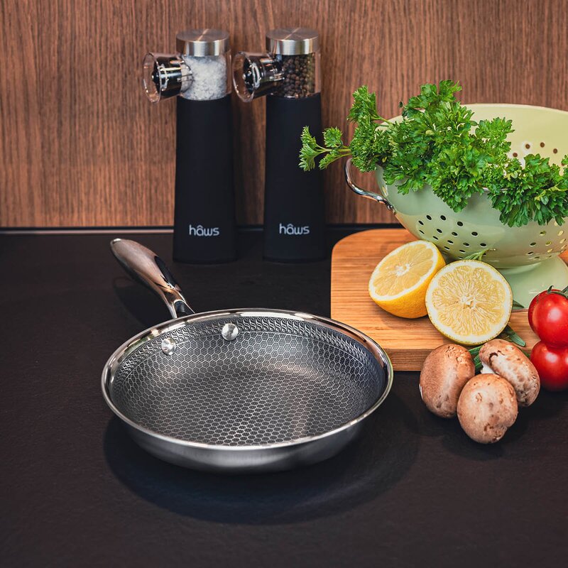 Santo stekepanne 24 cm stål/svart