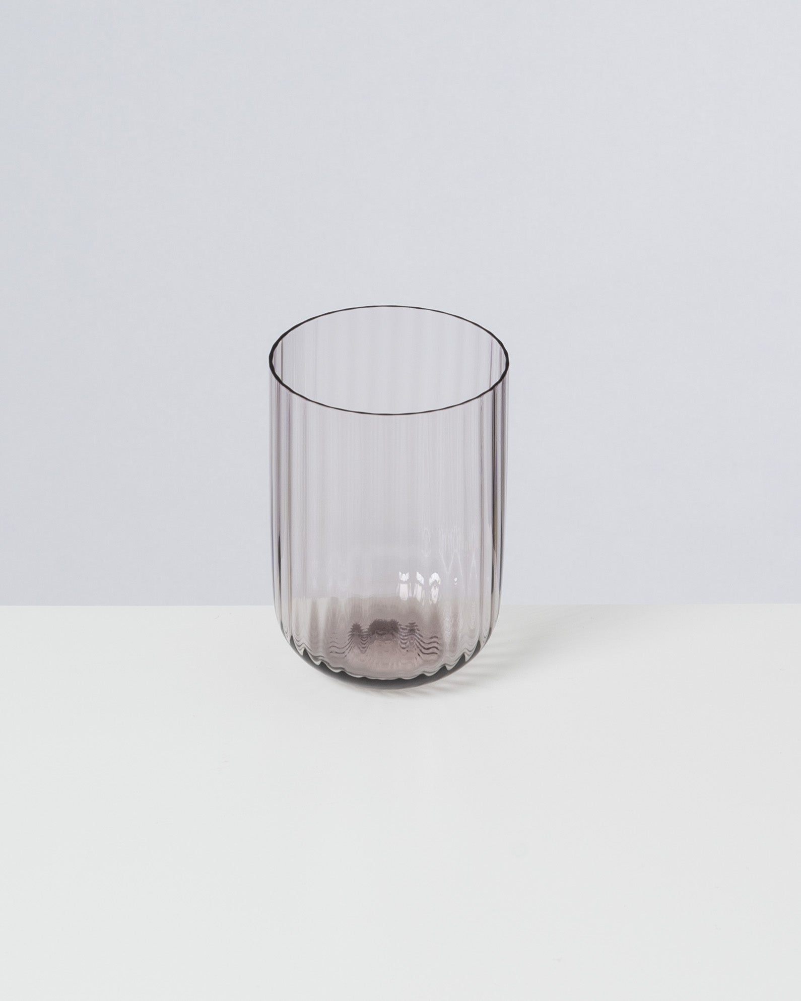 JOIA - SMALL GLASS RIFFLED GRAY
